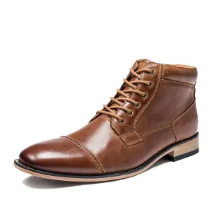 West Louis™ Vintage Fashion Brand Leather Boots
