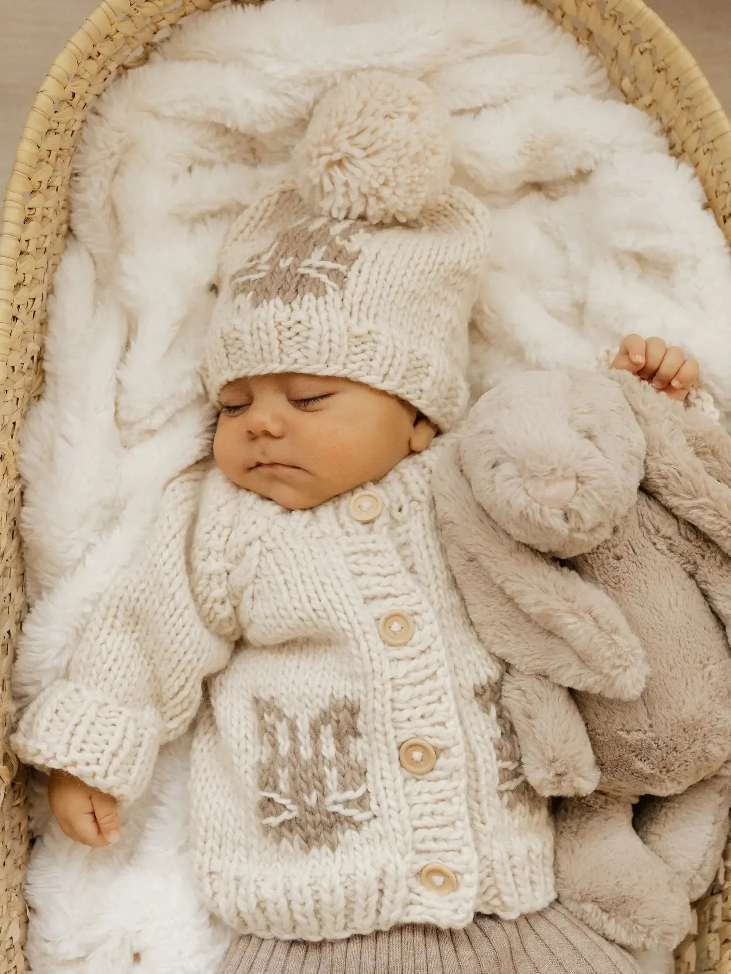 Whiskers Bunny Rabbit Cardigan Sweater