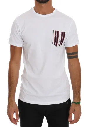 White Cotton Crewneck T-Shirt