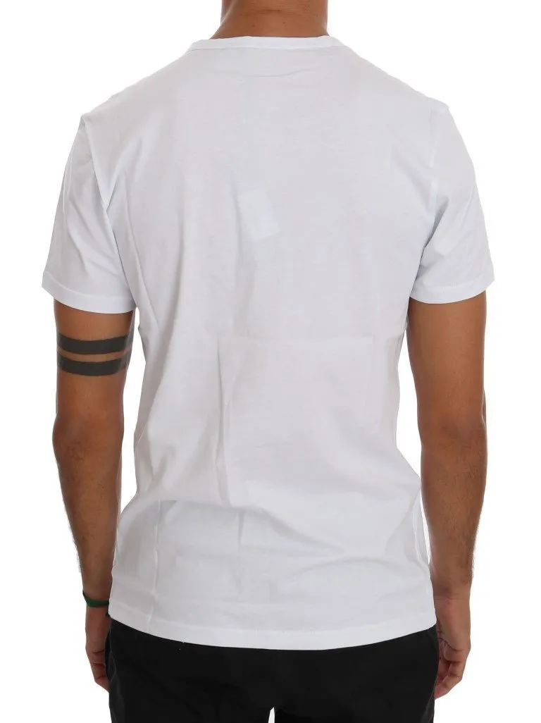 White Cotton Crewneck T-Shirt