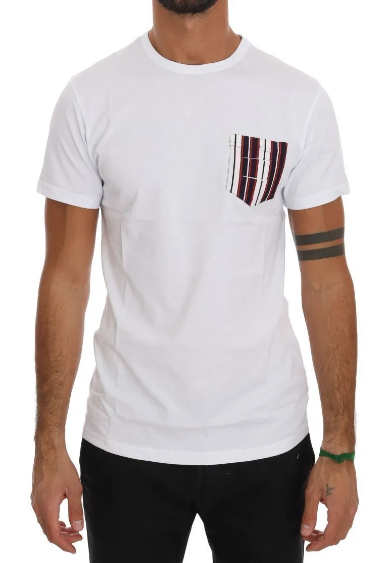White Cotton Crewneck T-Shirt
