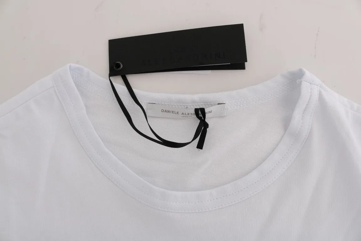 White Cotton Crewneck T-Shirt
