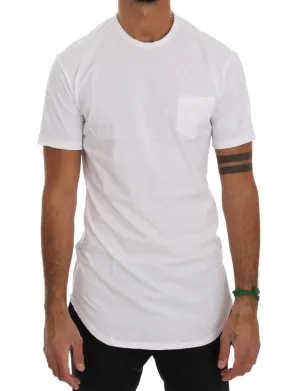 White Cotton Crewneck T-Shirt