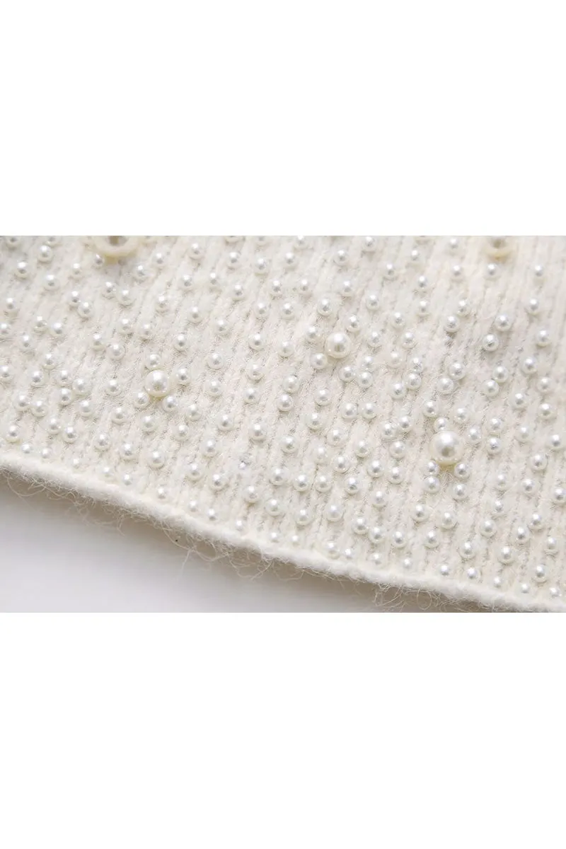 WJ676 Wool Rhinestone Sweater