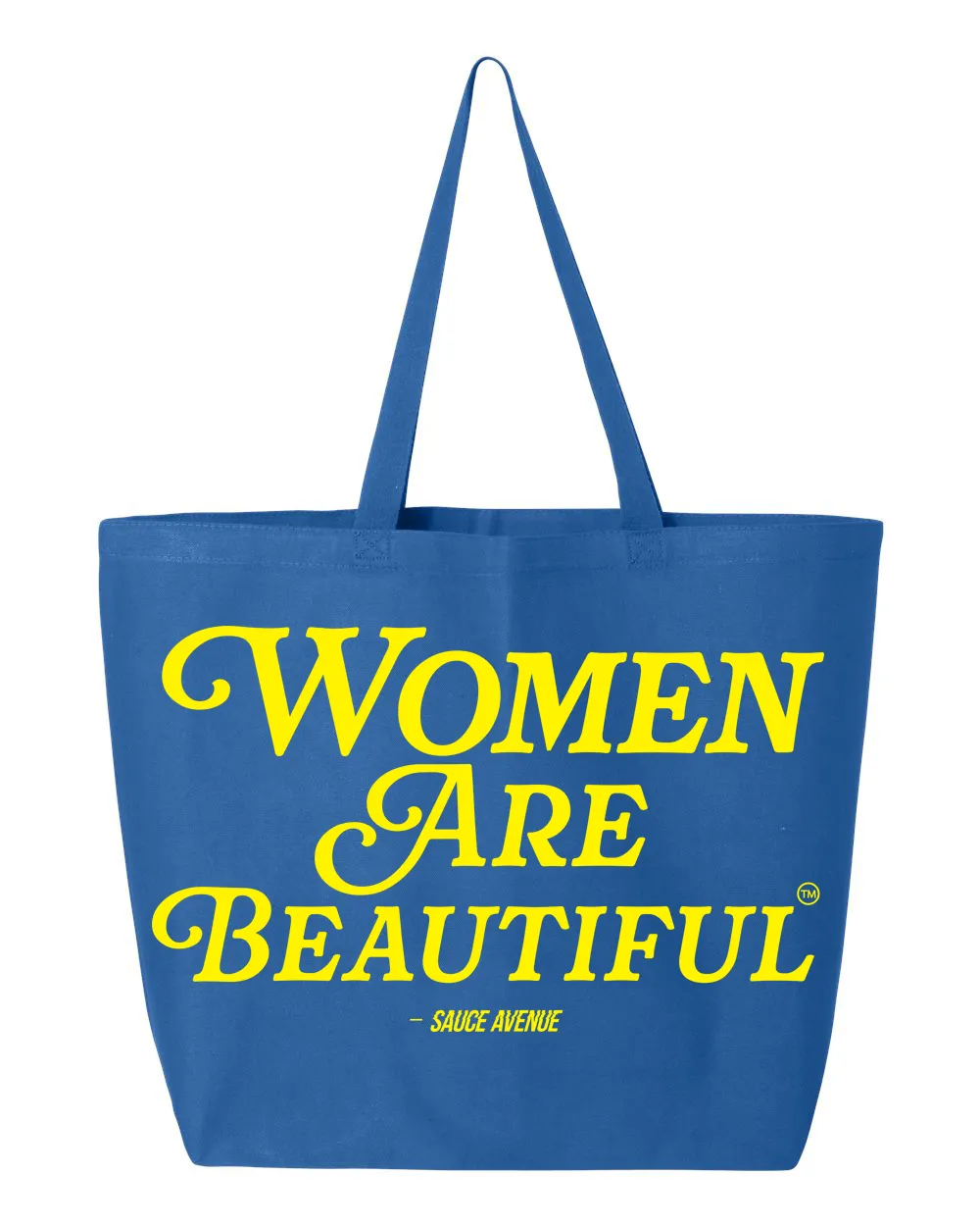 Women Are Beautiful | Blue Jumbo Tote Bag