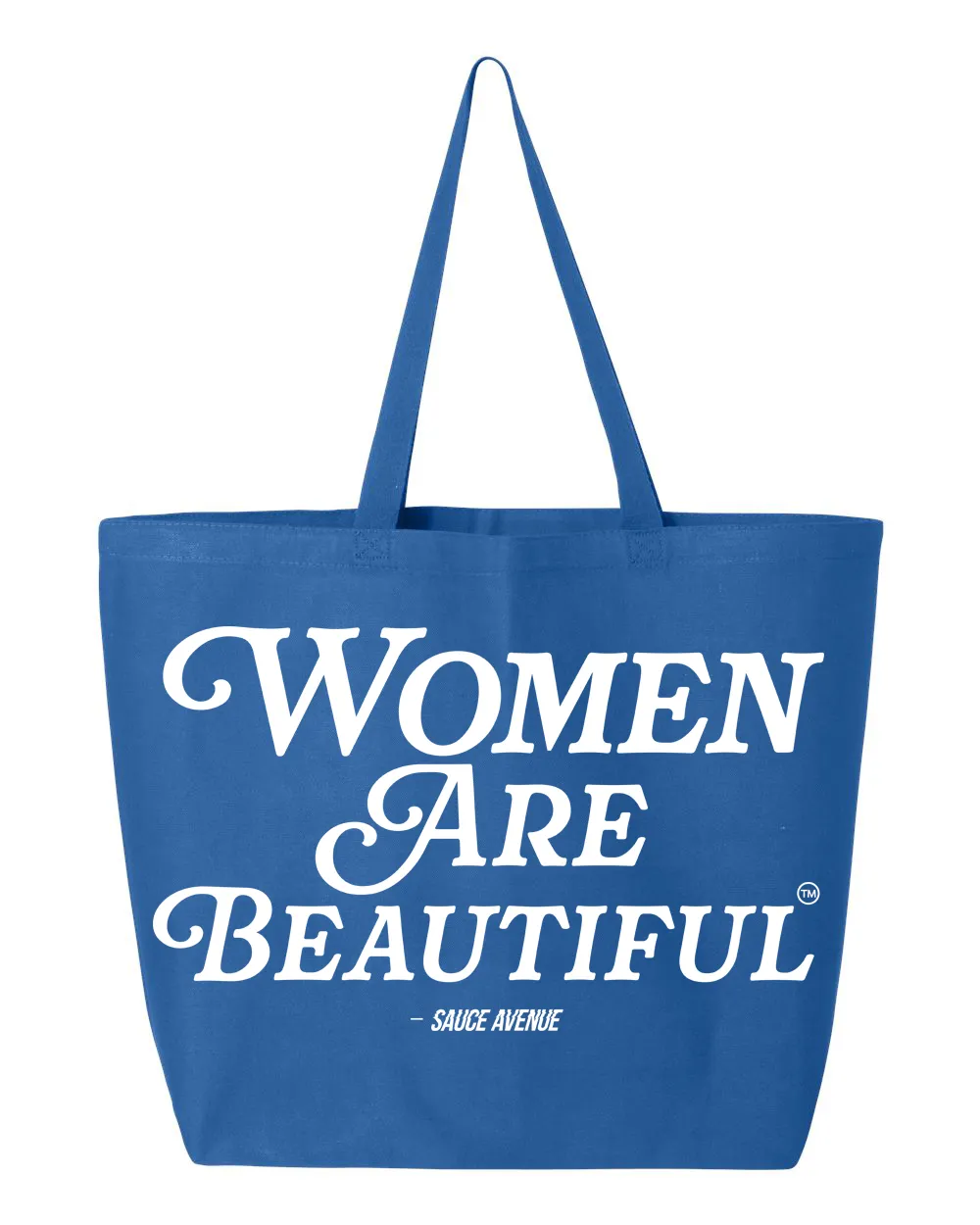 Women Are Beautiful | Blue Jumbo Tote Bag