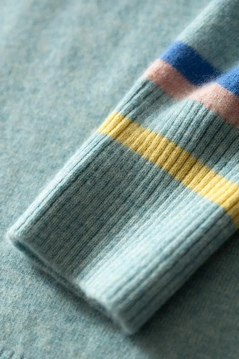 Women Wool Sweaters V Neck Warm Pullovers