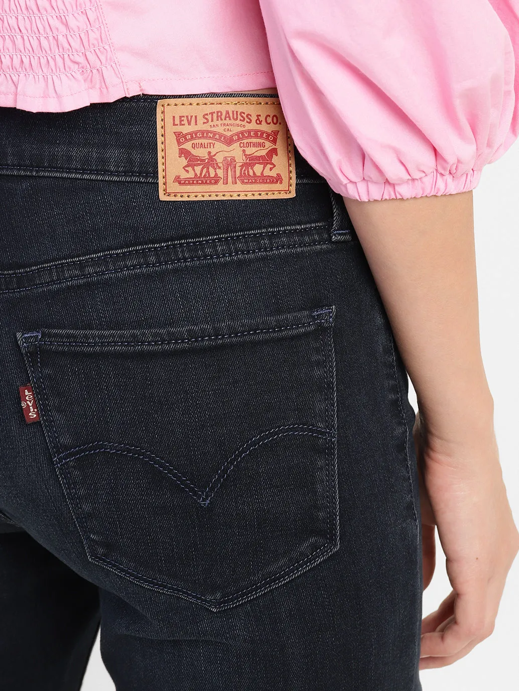 Women's 315 Blue Bootcut Fit Mid Rise Jeans