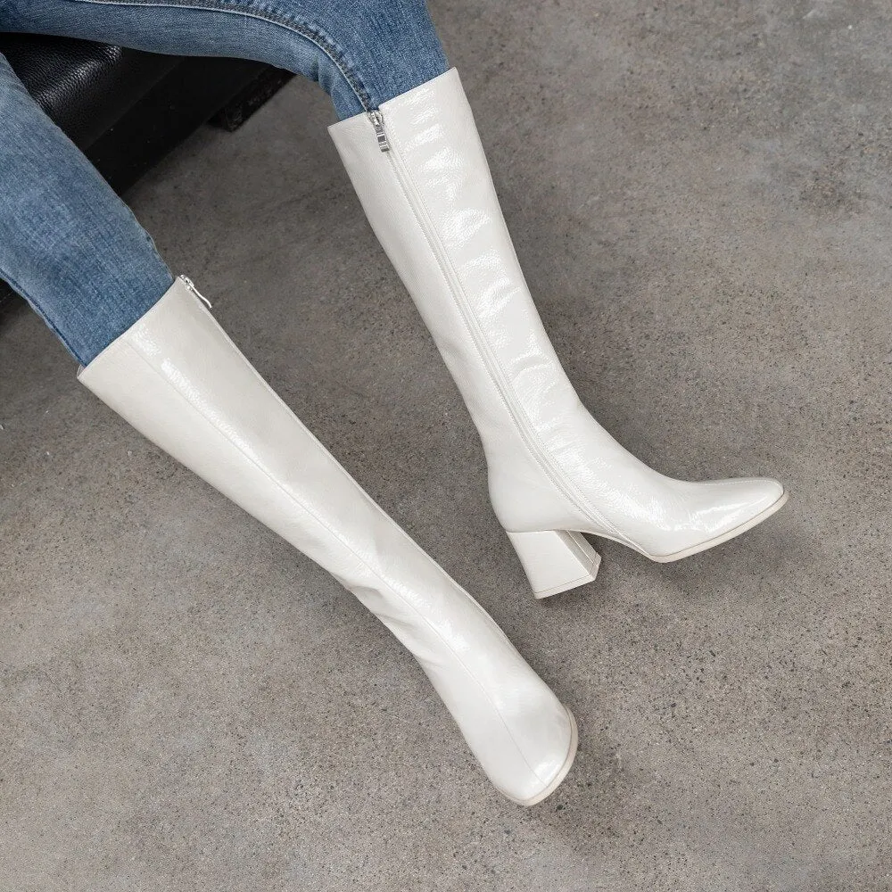 Women's Boots white Knee High Boots