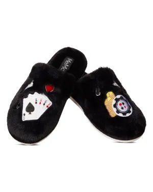 Women's Casino Plush Memory Foam Slippers
