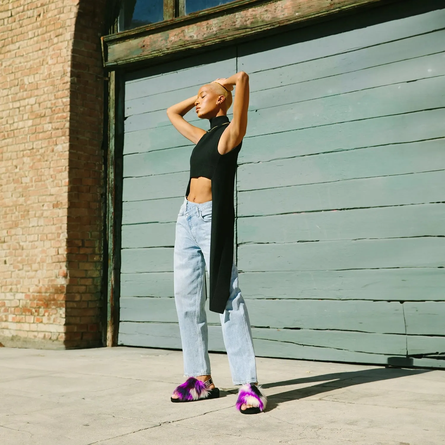 Women's Fluff Yeah Slide Tie Dye