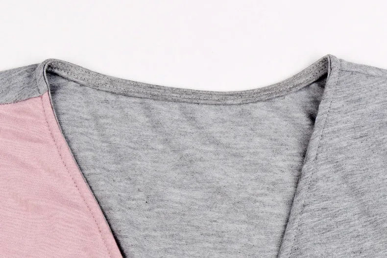 Women's V Neck Cross-Bandage Long Sleeve Sweater