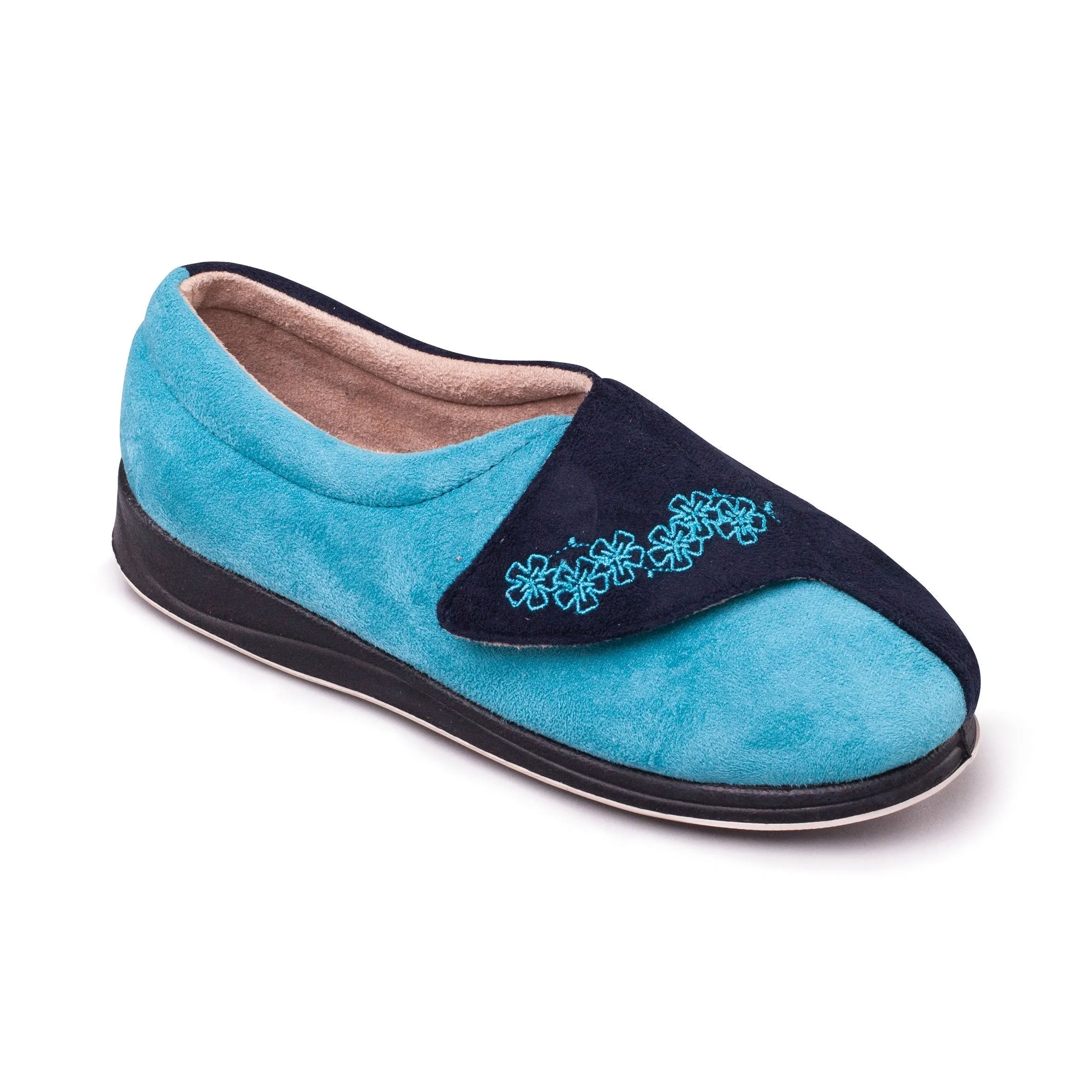 Womens Wide Fit Padders Hug Slippers