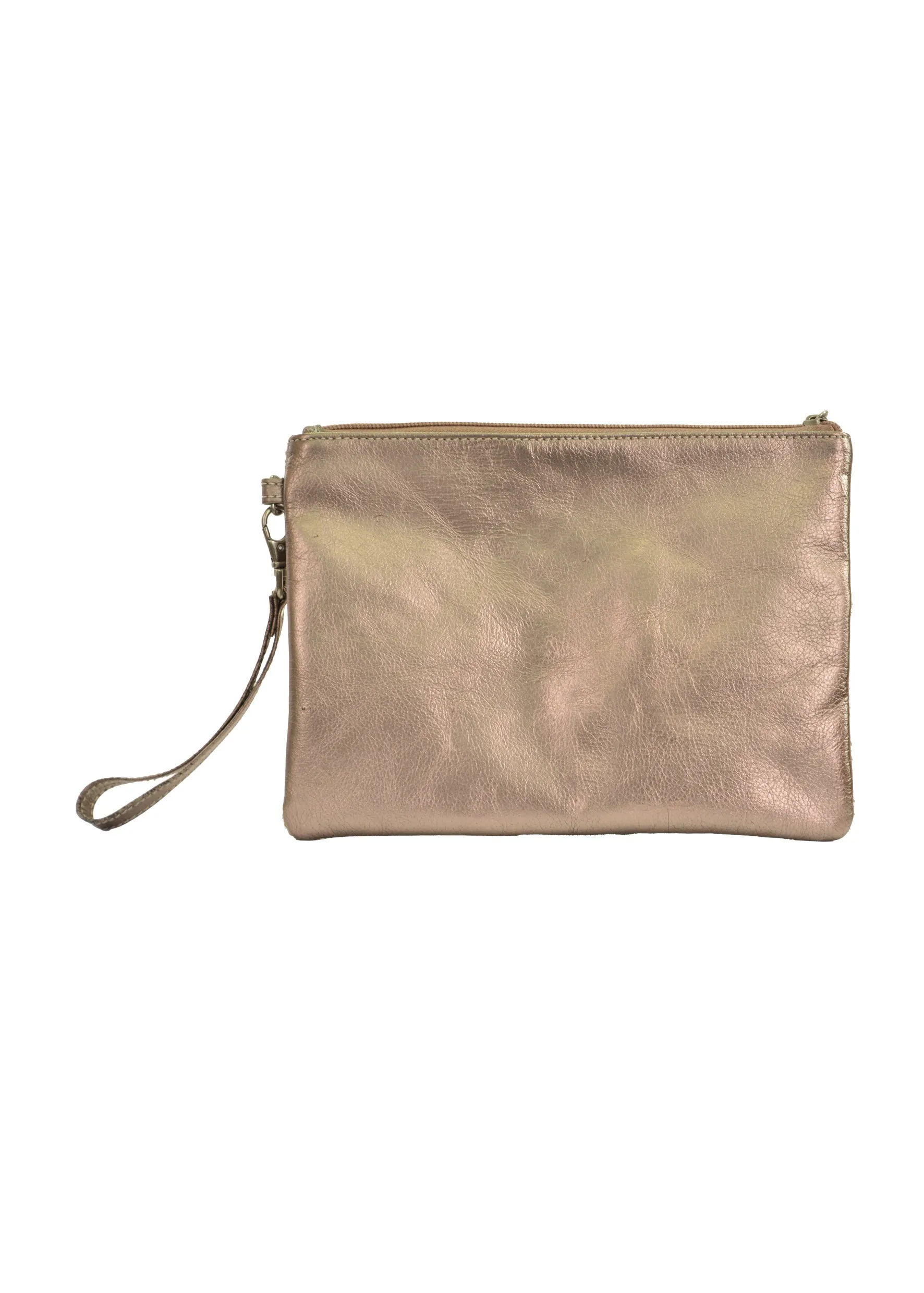 Wrangler Cowhide Clutch - Pewter