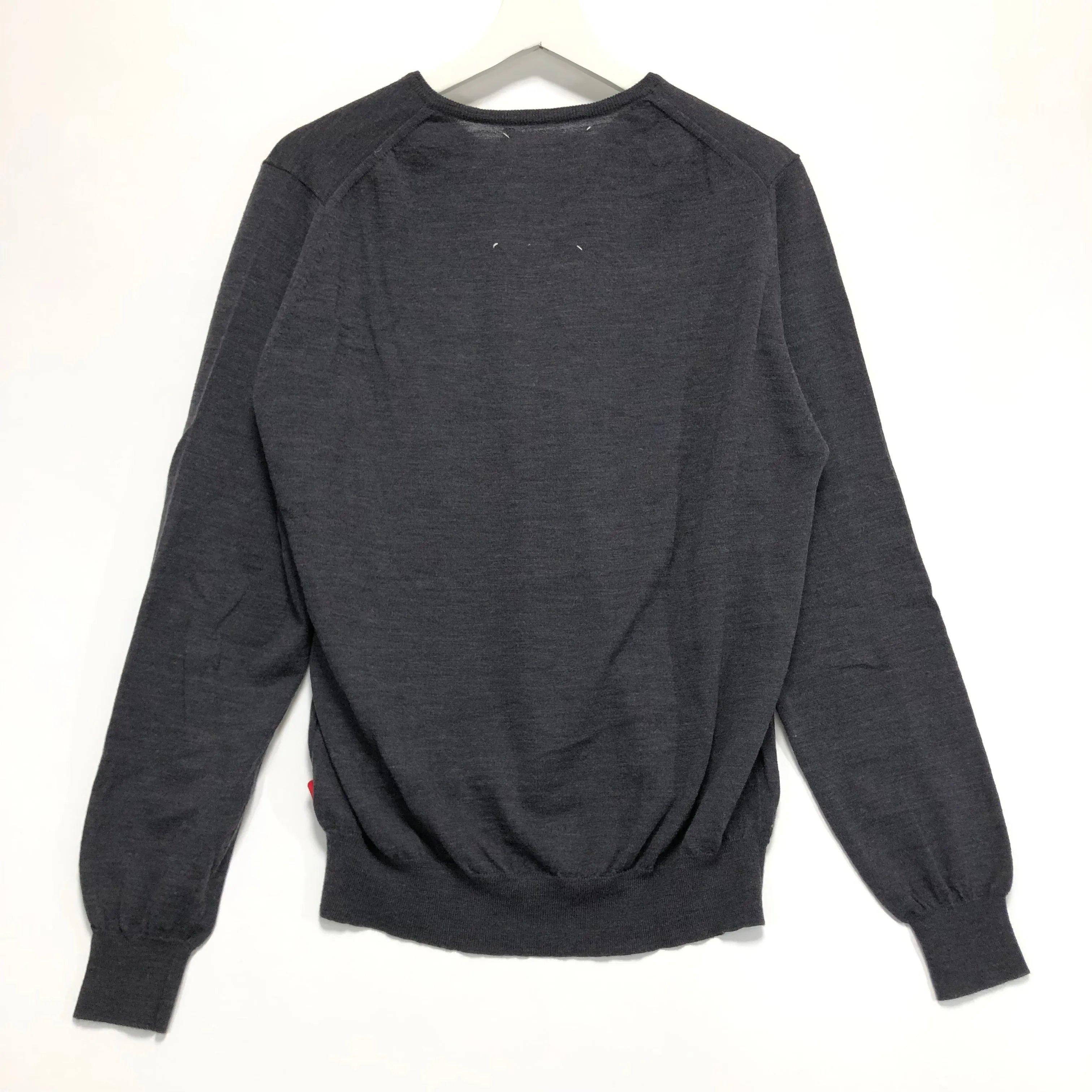 [XL]  WTaps Crew Wool V Neck Sweater Grey