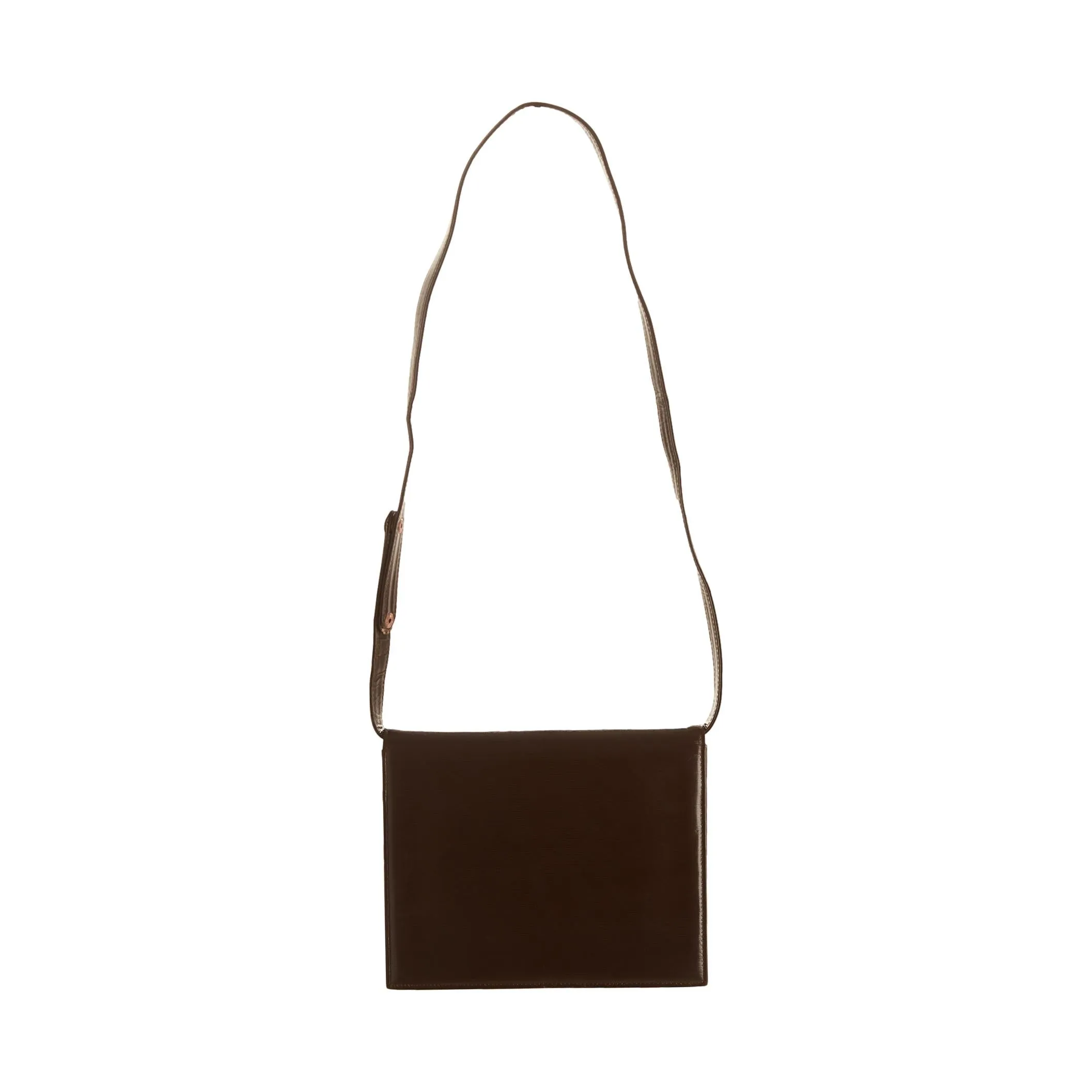 YSL Black Studded Logo Shoulder Bag