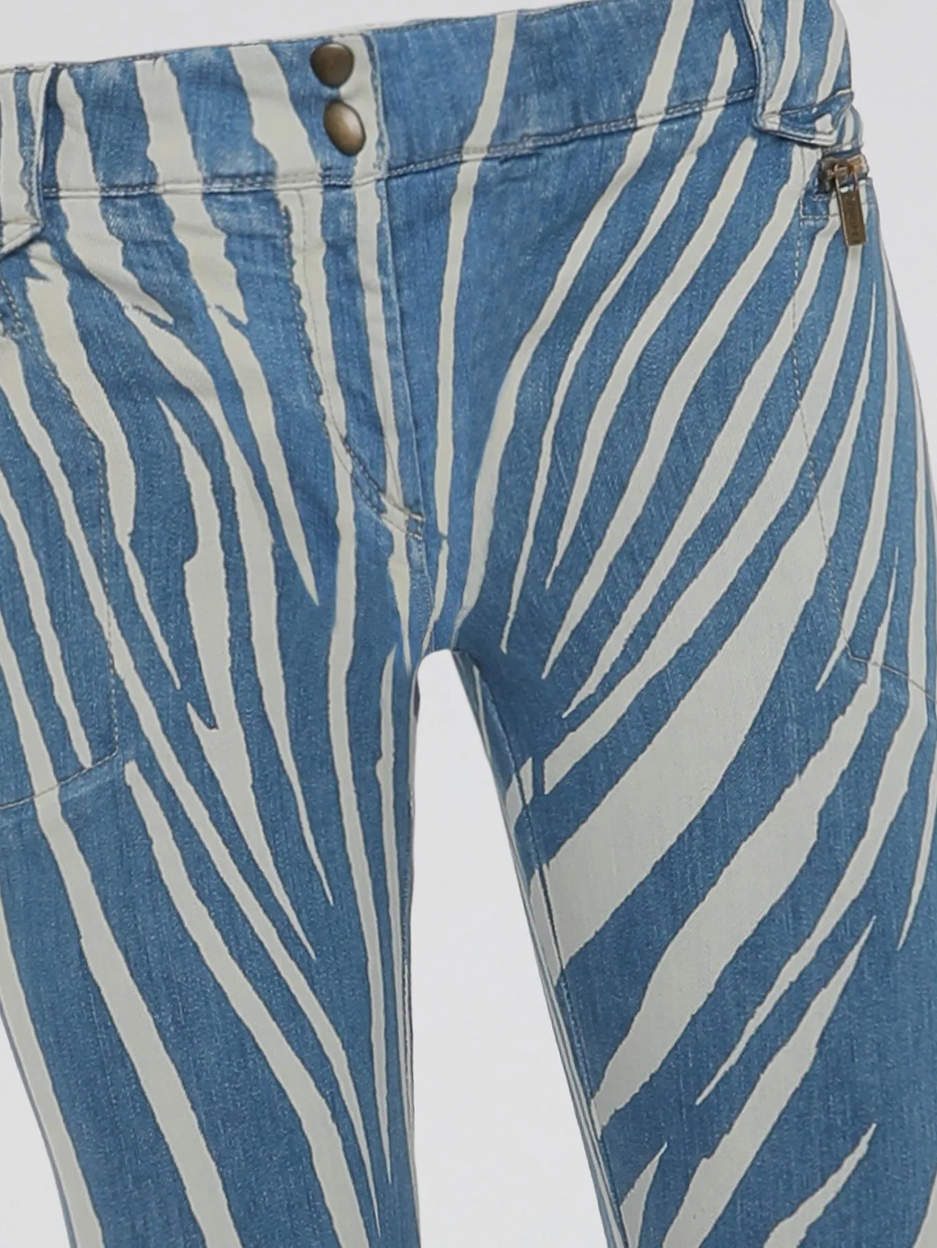 Zebra Print Skinny Jeans