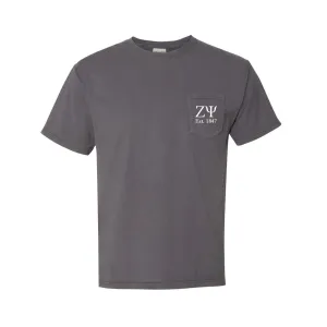 Zeta Psi Short Sleeve Pocket Tee